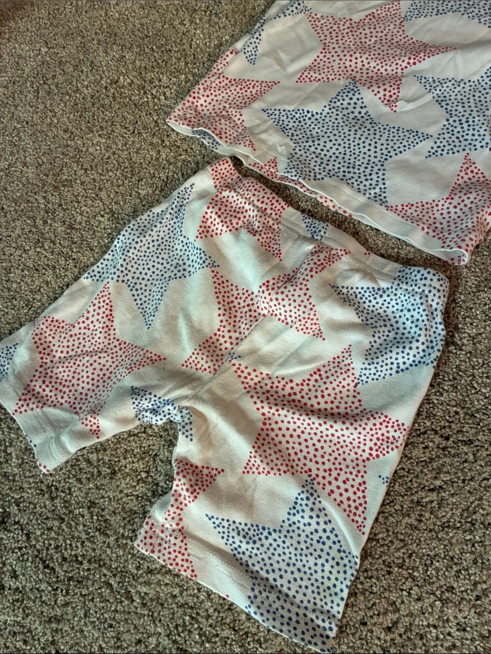 Carter’s Patriotic Red White & Blue Star Pajama Set Size 3T
